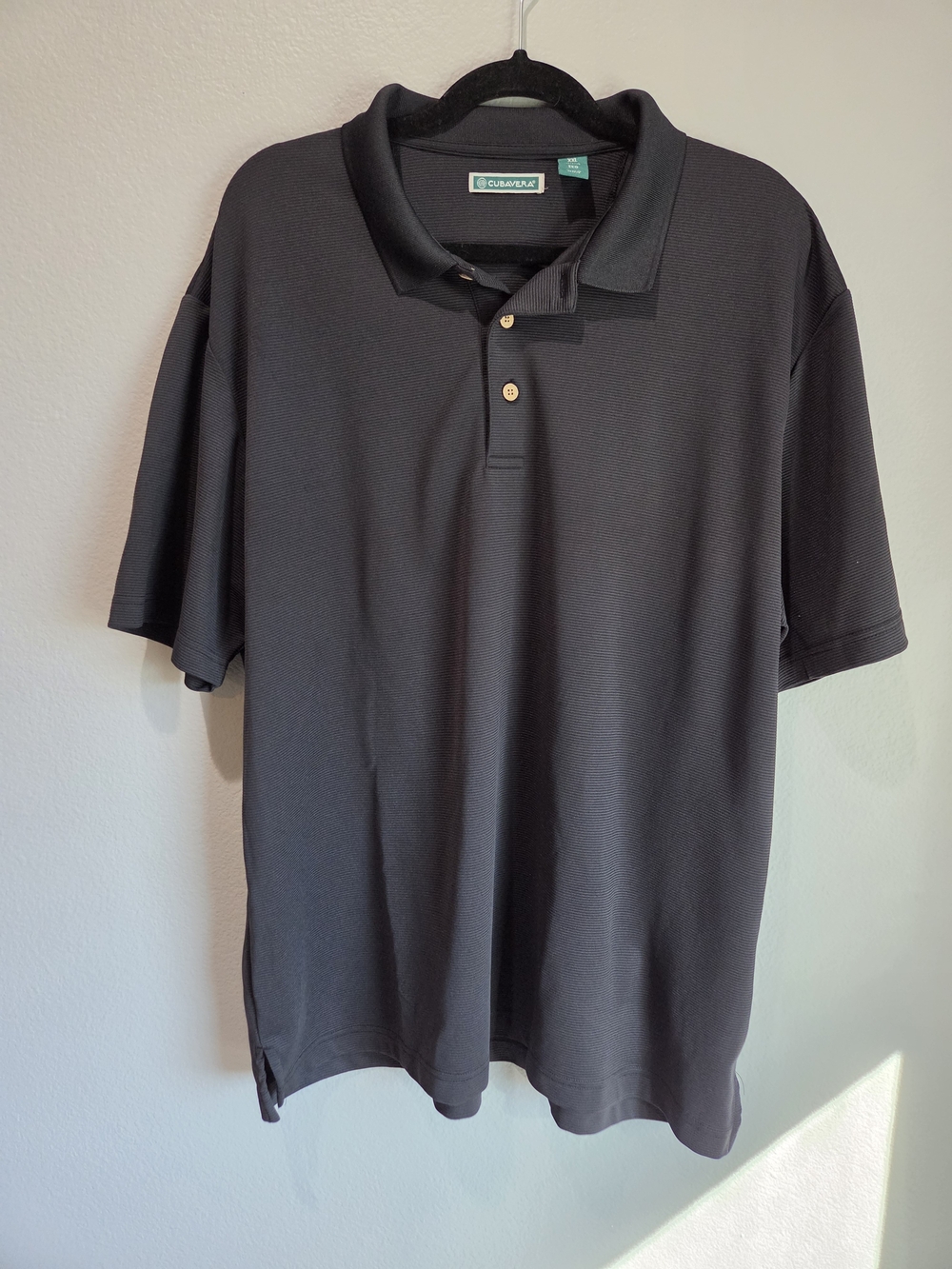 Cubavera  Men's Black Polo Shirt XXL Euc